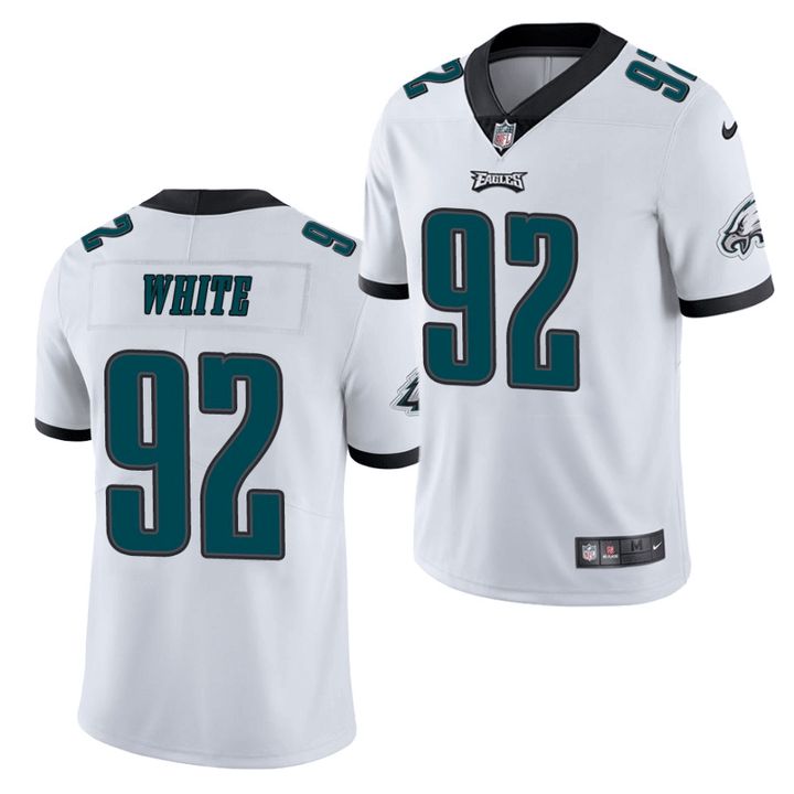 Men Philadelphia Eagles 92 Reggie White Nike White Vapor Limited NFL Jersey